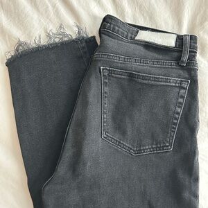 Re/Done Comfort Stretch Stovepipe Jean in Washed Noir - 31